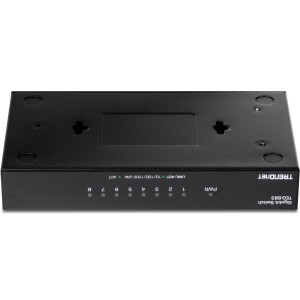 TRENDnet TEG-S83 8-Port Unmanaged Gigabit Ethernet Switch, Desktop, fanless